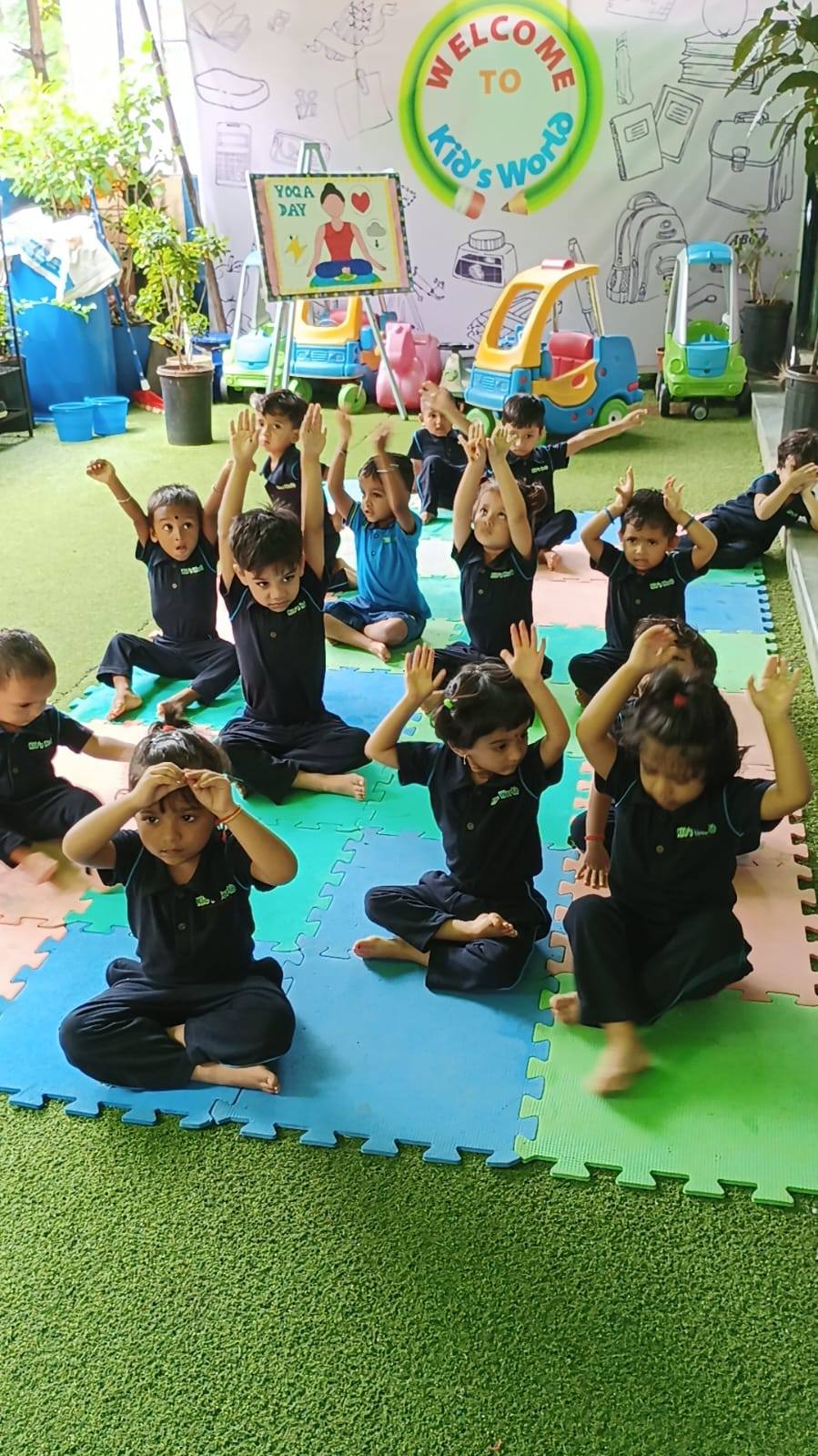 Yoga Day in Classroom